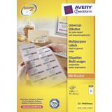 Etiket Avery ILK 97x42,3mm 100 vel 12 etiketten per vel wit