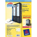 Ordnerrugetiket Avery 192x62mm wit 25 vel 4 etiketten per vel