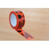 Verpakkingstape Raadhuis 50mx66m oranje breekbaar 3 rol