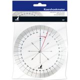 Koershoekmeter Kangaro kunststof transparant diam. 126mm