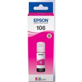 Epson inktfles 106, 70 ml, OEM C13T00Q340, magenta