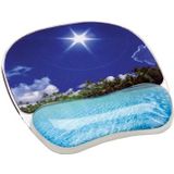 Fellowes Photo Gel muismat met polssteun, tropisch strand