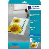 Inkjetfolie Avery A4 170micron transparant doos a 10 vel