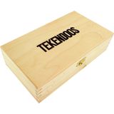 Tekendoos Kangaro 3-vaks gelakt,formaat 25x14x6,5cm