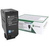 Lexmark toner cyaan, 10.000 pagina's - OEM: 75B20C0