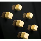 Magneet voor glasbord Sigel 10x10x10mm Goud sterk 6 stuks