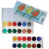 Talens aquarelverf, doos met 24 napjes