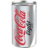 Coca-Cola Light frisdrank, blikje van 15 cl, pak van 24 stuks