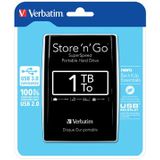 Verbatim harde schijf 3.0 Store 'n' Go, 1 TB, zwart