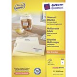 Etiket Avery ILK 105x148mm 100 vel 4 etiketten per vel wit