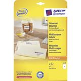 Etiket Avery ILK 210x297mm 25 vel 1 etiket per vel