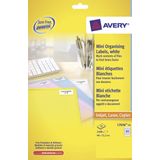 Laseretiket Avery 46x11,1mm wit 25 vel 84 etiketten per vel