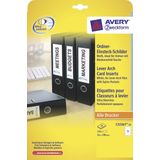 Ordnerrugetiket Avery 190x54mm 25 vel 5 etiketten per vel