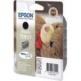 Epson inktcartridge T0611, 250 pagina's, OEM C13T06114010, zwart