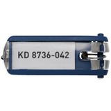 Durable sleutelhanger Key Clip, blauw, pak van 6 stuks
