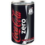Coca-Cola Zero frisdrank, blikje van 15 cl, pak van 24 stuks