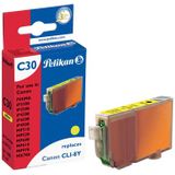Pelikan inktcartridge geel, 490 pagina's voor Canon CLI-8Y - OEM: 0623B001