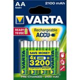Varta Rechargeable NimH AA/HR6 2100mah blister 4