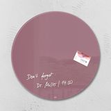 Glasmagneetbord Sigel Artverum 400x400x15mm rond rood