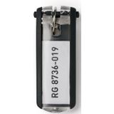 Durable sleutelhanger Key Clip, zwart, pak van 6 stuks