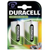 Duracell oplaadbare batterijen D, blister van 2 stuks