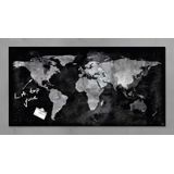 Glasmagneetbord Sigel Artverum 910x460x15mm wereldkaart