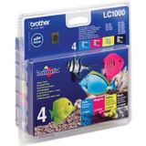 Brother inktcartridge, 400 pagina's, OEM LC-1000VALBP, 4 kleuren