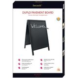Securit stoepbord Woody zwart ft 55 x 85 cm