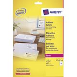 Avery L7162, Adresetiketten, Laser, Ultragrip, wit, 40 vellen, 16 per vel, 99,1 x 33,9 mm