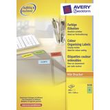 Etiket Avery ILK 105x148mm 100 vel 4 etiketten per vel groen