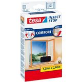 Tesa Insect Stop Comfort Klittenband hor voor ramen, 120x240cm antracie