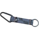 Sleutelhanger Xtremestrong Zwart, met ring en carabijnhaak.