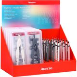 Passer en Studiopen Aristo Mat in display, 42stuks assorti kleuren