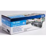 Brother toner, 6.000 pagina's, OEM TN-329C, cyaan