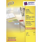 Etiket Avery ILK 105x148mm 100 vel 4 etiketten per vel geel