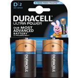 Duracell batterijen Ultra Power D, blister van 2 stuks
