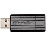 Verbatim PinStripe USB 2.0 stick, 64 GB, zwart