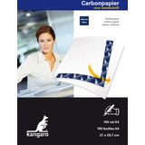 Carbonpapier Kangaro A4 21x29,7cm 100 vel blauw