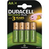 Duracell oplaadbare batterijen Recharge Ultra AAA, blister van 4 stuks