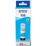 Epson inktfles 106, 70 ml, OEM C13T00Q240, cyaan