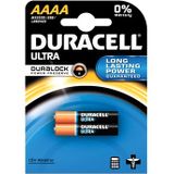 Duracell batterijen Ultra Power AAAA, blister van 2 stuks