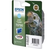 Epson inktcartridge T0795, 520 pagina's, OEM C13T07954010, licht cyaan