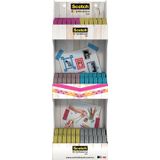 Scotch Expressions glitter tape, display met 72 stuks in geassorteerde kleuren