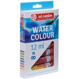Talens Art Creation aquarelverf tube van 12 ml, set van 8 tubes in geassorteerde kleuren
