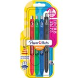 Paper Mate roller InkJoy Gel, blister 3 + 1 in geassorteerde standaard kleuren