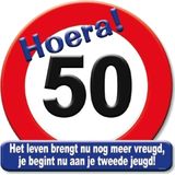 Huldeschild Verkeersbord 50 jaar