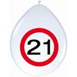 Ballonnen 21 Jaar Verkeersbord