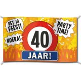 Spandoek vlag XXL 40 Jaar