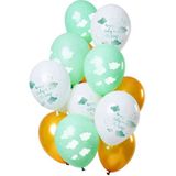Ballonnen 'Hooray, Baby on the way!' 12 stuks