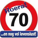 Huldeschild Verkeersbord 70 jaar